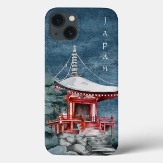 Japanese Temple Nighttime Traditional Japan Case-Mate iPhone Case