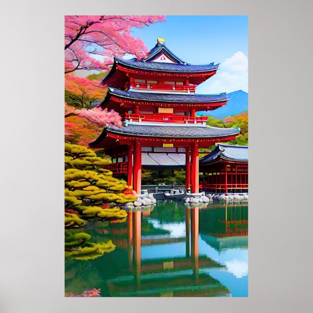 Japanese Temple  Poster (Front)