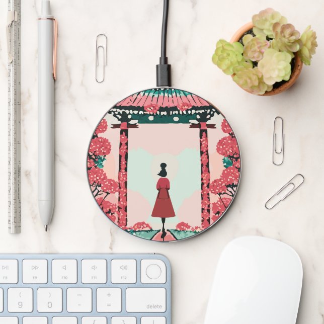 Japanese Temple Wireless Charger (Desk)