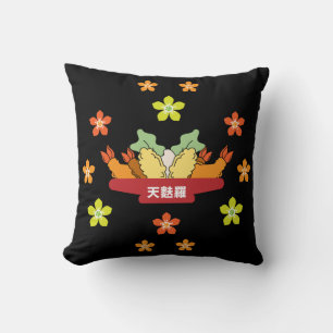 Japanese Tempura Asian Cuisine Foodies Apron Throw Pillow