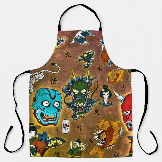 Japanese Theme Apron (Front)