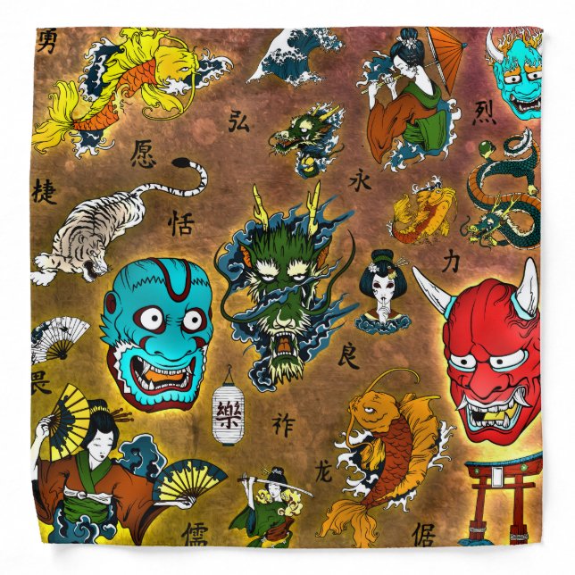 Japanese Theme Bandana (Front)