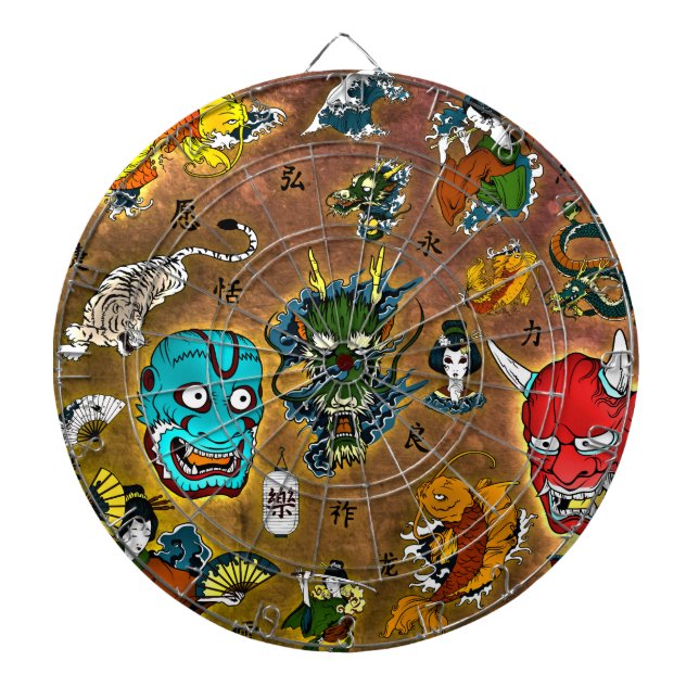 Japanese Theme Dart Board (Front)