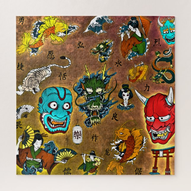 Japanese Theme Jigsaw Puzzle (Vertical)