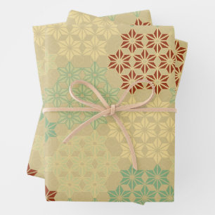Japanese Theme Mix Pattern Wrapping Paper Sheets