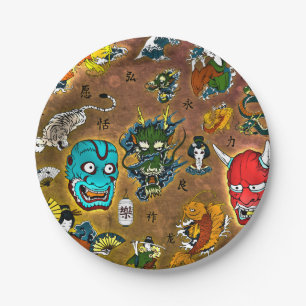 Japanese Theme Paper Plates