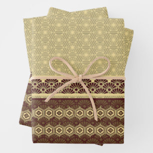 Japanese Theme Pattern Wrapping Paper Sheets