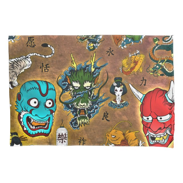 Japanese Theme Pillow Case (Front)
