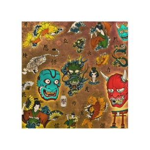 Japanese Theme Wood Wall Art