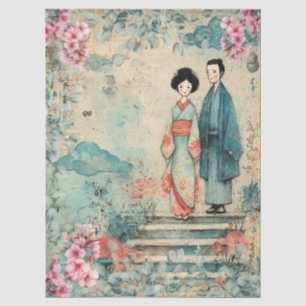 Japanese Themed Decoupage Crafting Tissue Paper