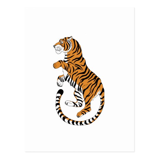 Japanese tiger art postcard | Zazzle.com