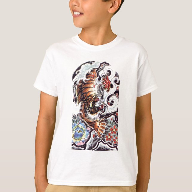 Japanese Tiger Tattoo T-Shirt (Front)