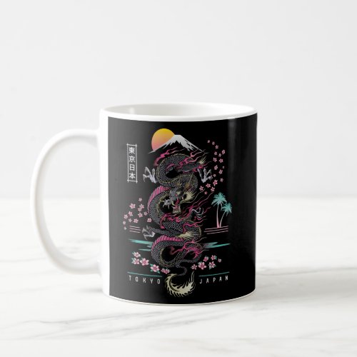 Japanese Tokyo Dragon Asian Inspired 80S Style Coffee Mug