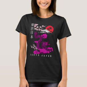 Japanese Tokyo Dragon Asian Retro 80u2019s Style 4 T-Shirt