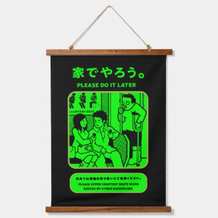 Japanese Tokyo Subway Public Advert Hanging Tapestry
