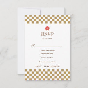 Japanese Touch Bridal RSVP Card
