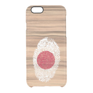 Japanese touch fingerprint flag clear iPhone 6/6S case