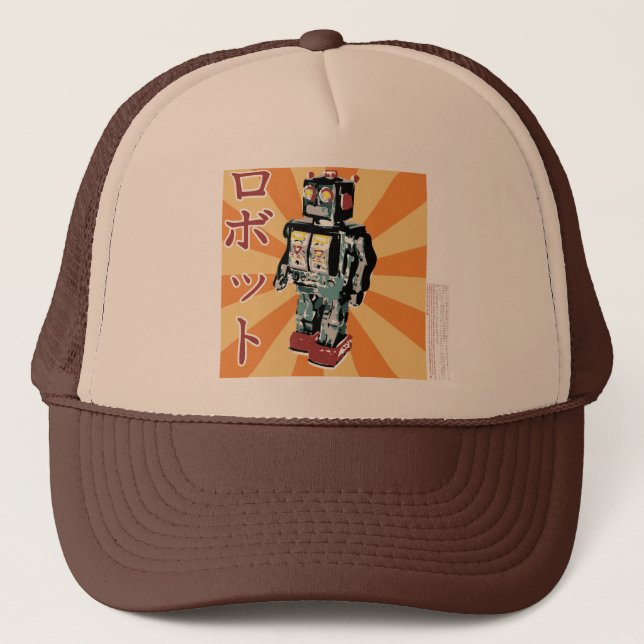 Japanese Toy Robot 1 Trucker Hat (Front)