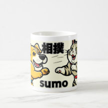Japanese Traditional Animal Doc Cat Sumo