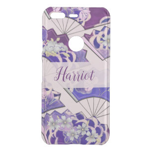 Japanese Traditional Fans CUSTOM NAME Uncommon Google Pixel Case