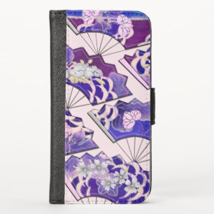 Japanese Traditional Fans iPhone X Wallet Case