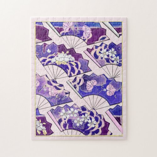 Japanese Traditional Fans Jigsaw Puzzle
