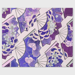 Japanese Traditional Fans Wrapping Paper