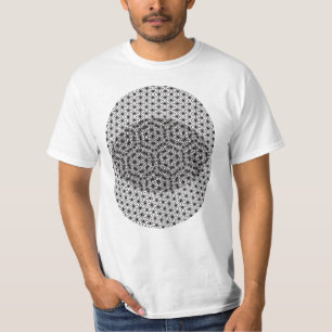 Japanese traditional hemp leaf moire phenomenon 01 T-Shirt