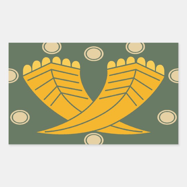 Japanese traditional pattern - CHOJI Rectangular Sticker (Front)