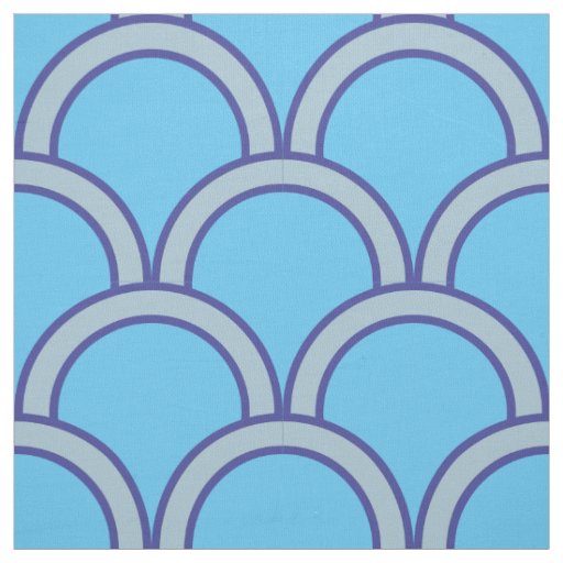 Japanese Traditional Qinghai Wave Pattern Fabric