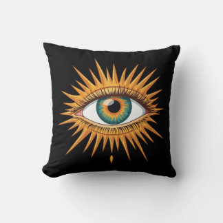 Japanese Traditional Tigers in Tropical Botanicals Throw Pillow