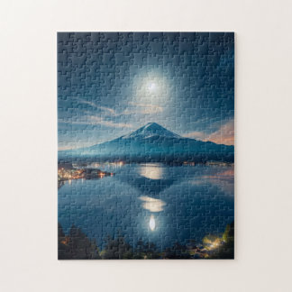Japanese Traditional Vintage fujiyama Jigsaw Puzzle