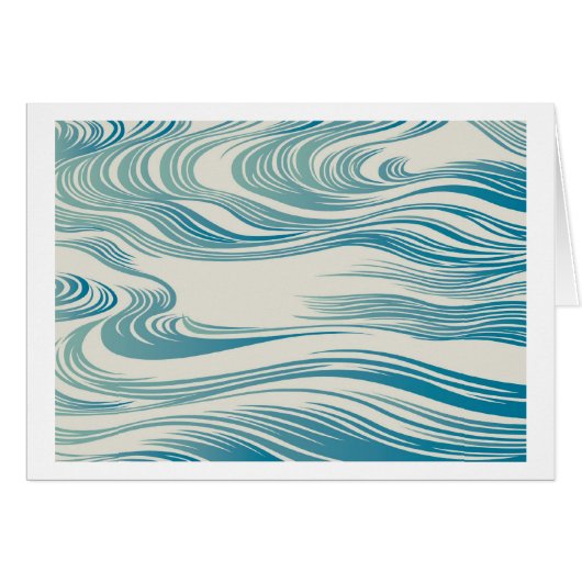 Japanese Traditional Wave Pattern (Front Horizontal)