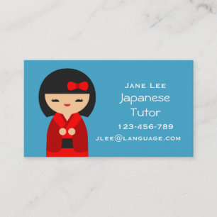 Japanese Tutor Japanese teacher Business Card