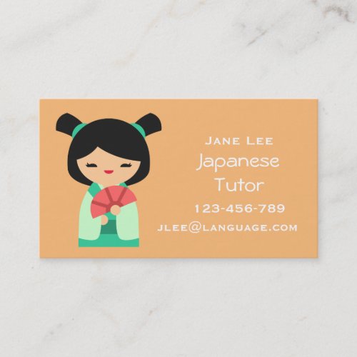 Japanese Tutor Japanese teacher Business Card