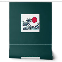 Japanese Ukiyo-e Ocean Waves Smooth Wallpaper