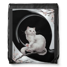 Japanese ukiyo e style cat