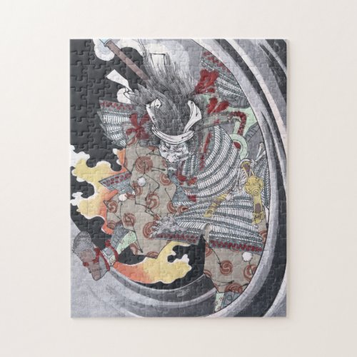 Japanese Ukiyo_e Yokai Ghost by Yoshitoshi Jigsaw Puzzle