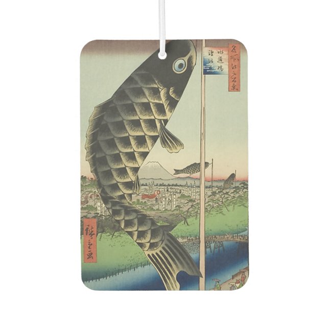 Japanese Ukiyoe Air Freshener (Front)