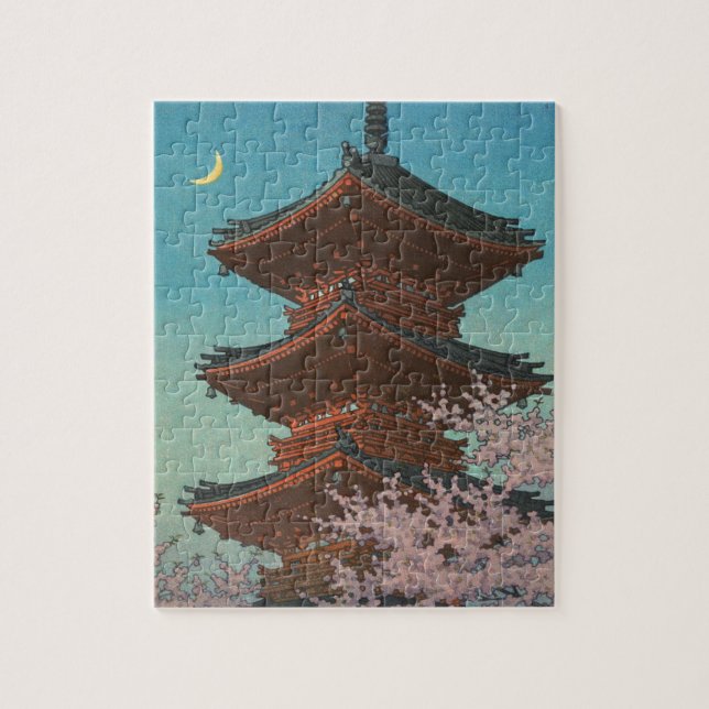 Japanese ukiyoe art (Hasui Kawase) Jigsaw Puzzle (Vertical)