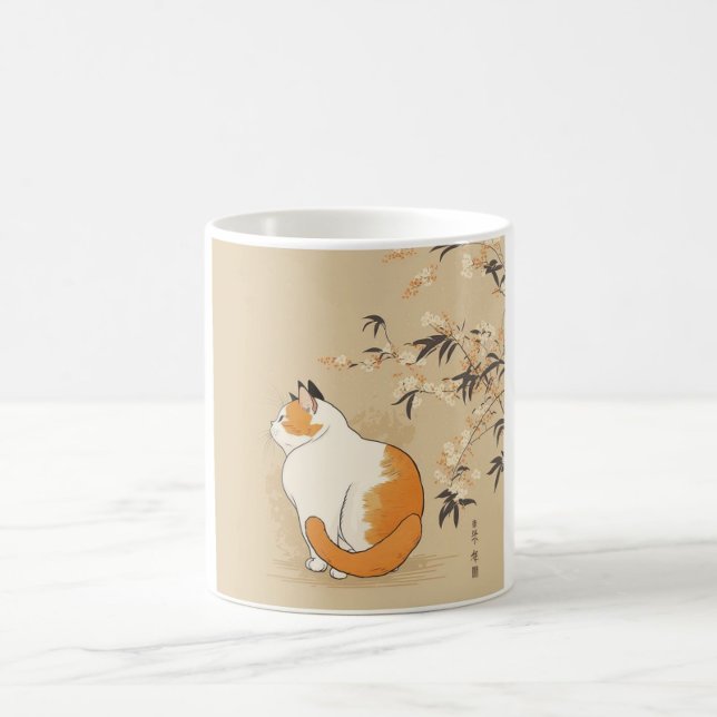Japanese Ukiyoe Cat Coffee Mug (Creator Uploaded)