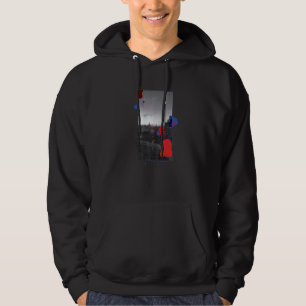Japanese Urban Abstract Colours Hoodie