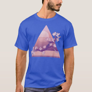 Japanese Vaporwave Cherry Blossom Branch Sakura Su T-Shirt