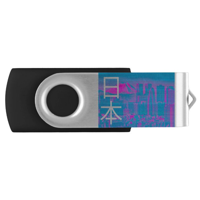 Japanese Vaporwave City Flash Drive (Front)
