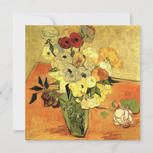 Japanese Vase Roses Anemones by Vincent van Gogh