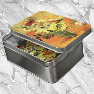 Japanese Vase, Roses, Anemones by Vincent van Gogh Jigsaw Puzzle