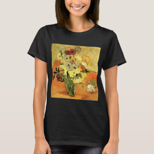 Japanese Vase, Roses, Anemones by Vincent van Gogh T-Shirt