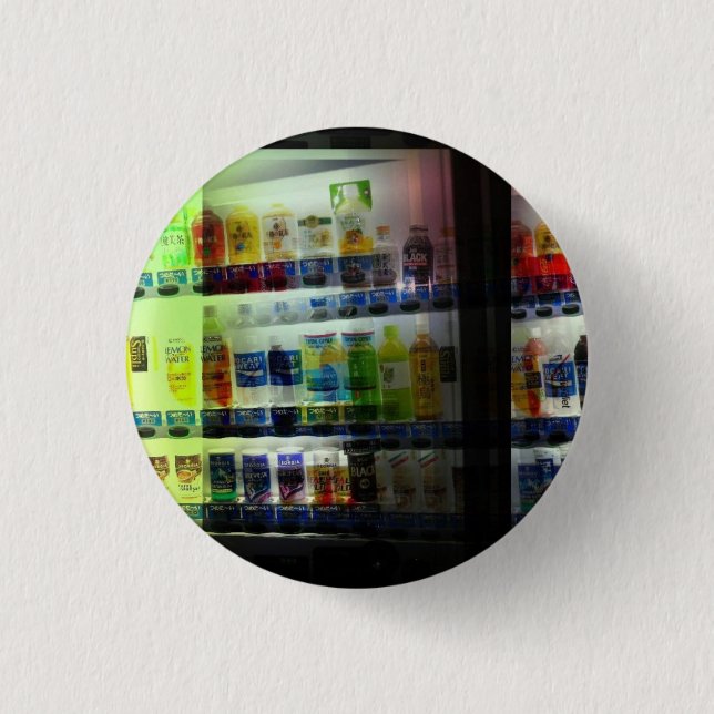 Japanese vending machine pinback button (Front)