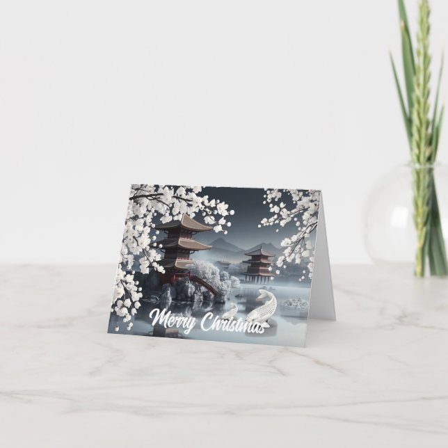 Japanese Village Holiday Card (Front)