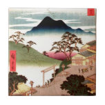 Japanese Village With Mountain Ceramic Tile at Zazzle